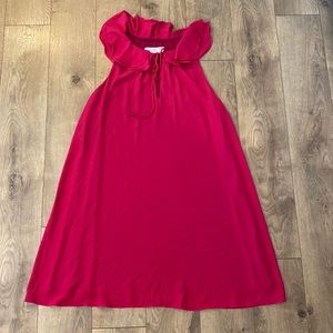 Amanda Uprichard Pink flutter maternity dress